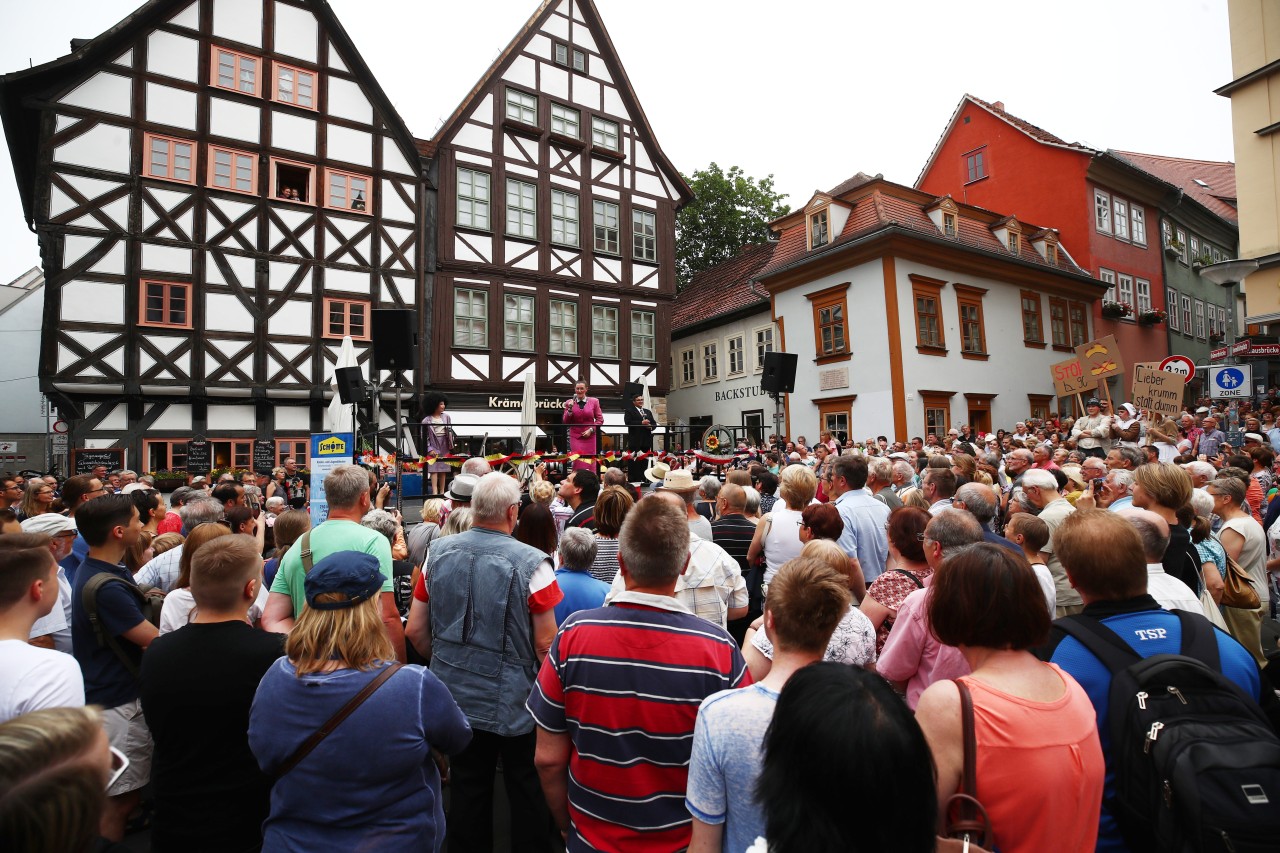 Nach zwei Jahren Pause: Endlich startet das Krämerbrückenfest in Erfurt wieder! (Archivbild)