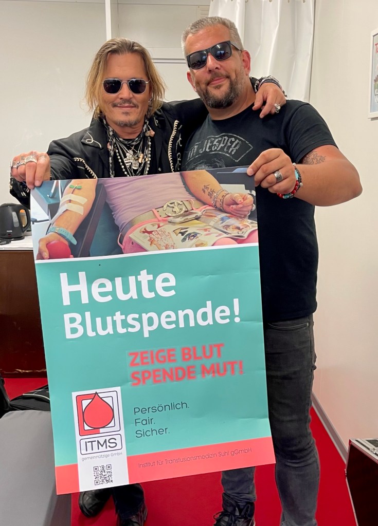 Johnny Depp und Alex Becker