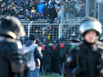 Szenen von einem früheren Derby zwischen Erfurt und Jena