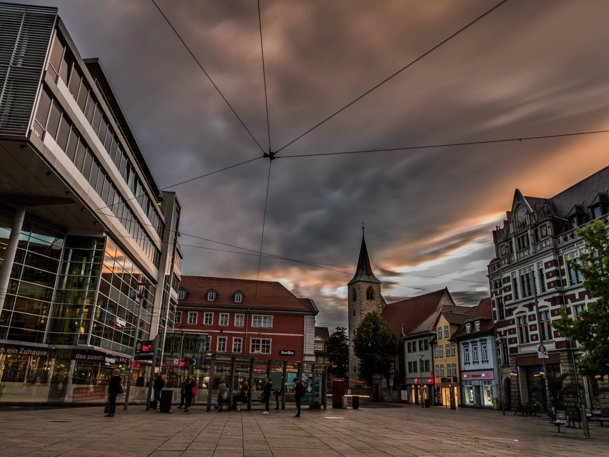 Menschen in Erfurt, Thüringen
