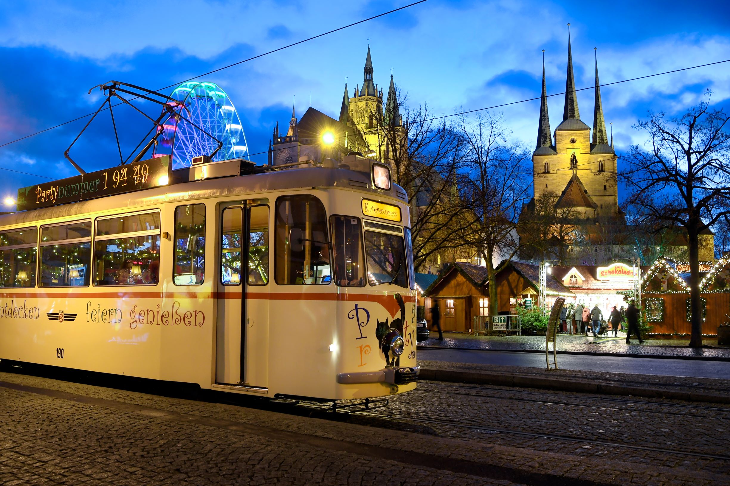 Erfurt Historische Bahn unterwegs was sich darin abspielt, ist