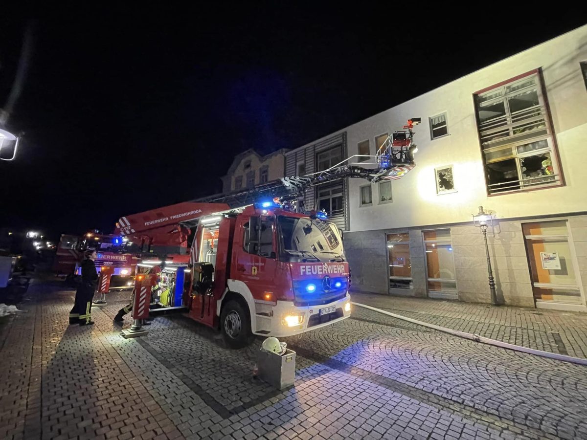 13 Menschen wurden bei dem Brand in Thüringen verletzt.