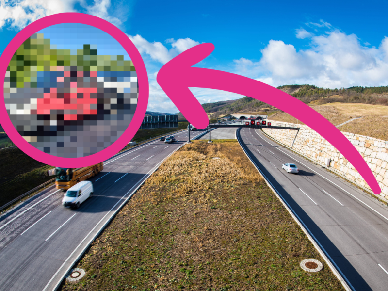 A4 in Thüringen: Tonnen-Gespann schiebt sich über die Autobahn! Die Polizei wird sofort misstrauisch