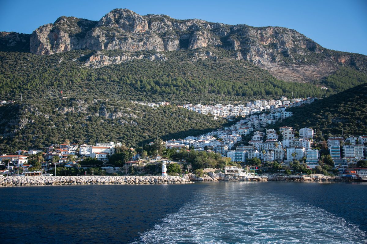 Griechenland Küste von Schiff-Perspektive