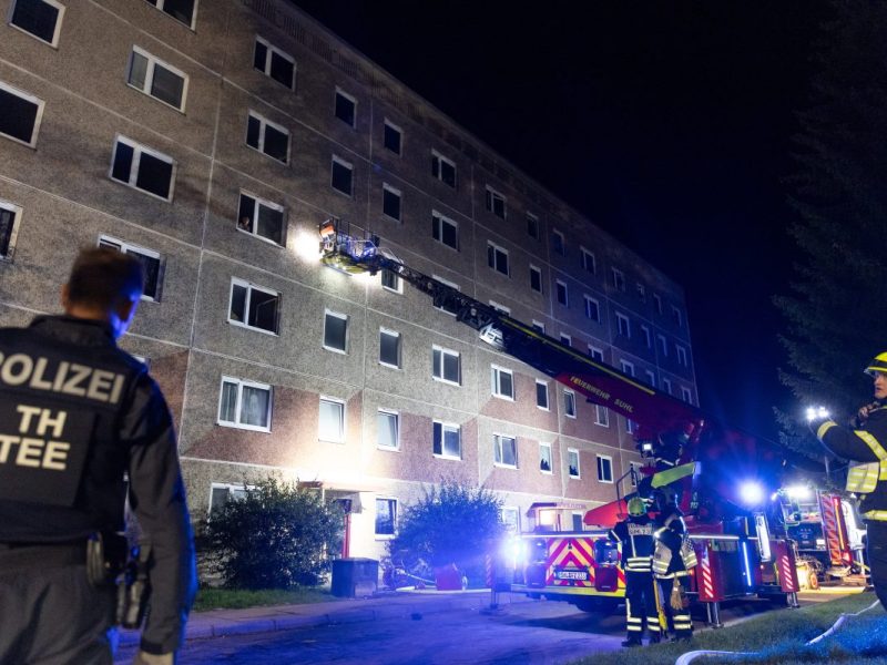 Thüringen: Doppel-Feuer im Wohnblock! Ermittler sicher – das war kein Zufall