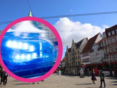 Am Anger in Erfurt eskalierte ein Streit heftig. Es kam zu einer körperlichen Auseinandersetzug mit einer bizarren "Waffe". (Symbolbild)