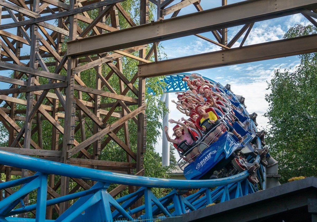 Achterbahn im Europa-Park Erlebnis-Resort.