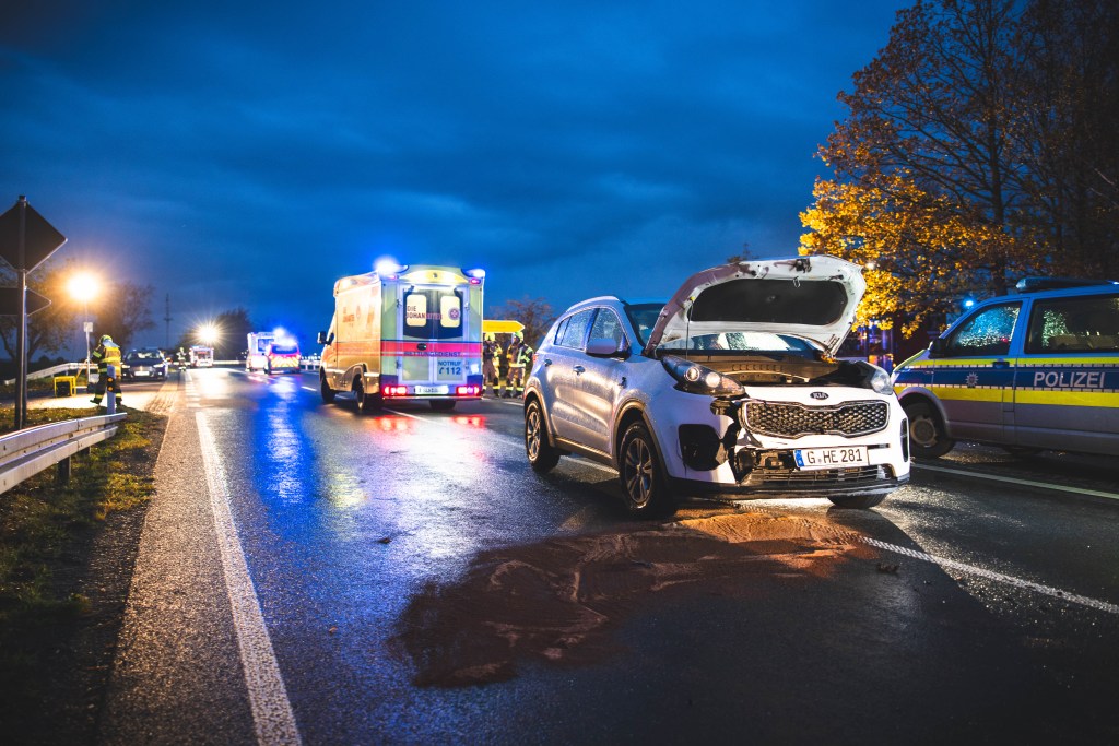 Tragischer Doppel-Crash auf der B7 in Thüringen.