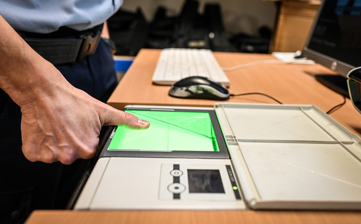 Kontaktloser Fingerabdruck-Scanner