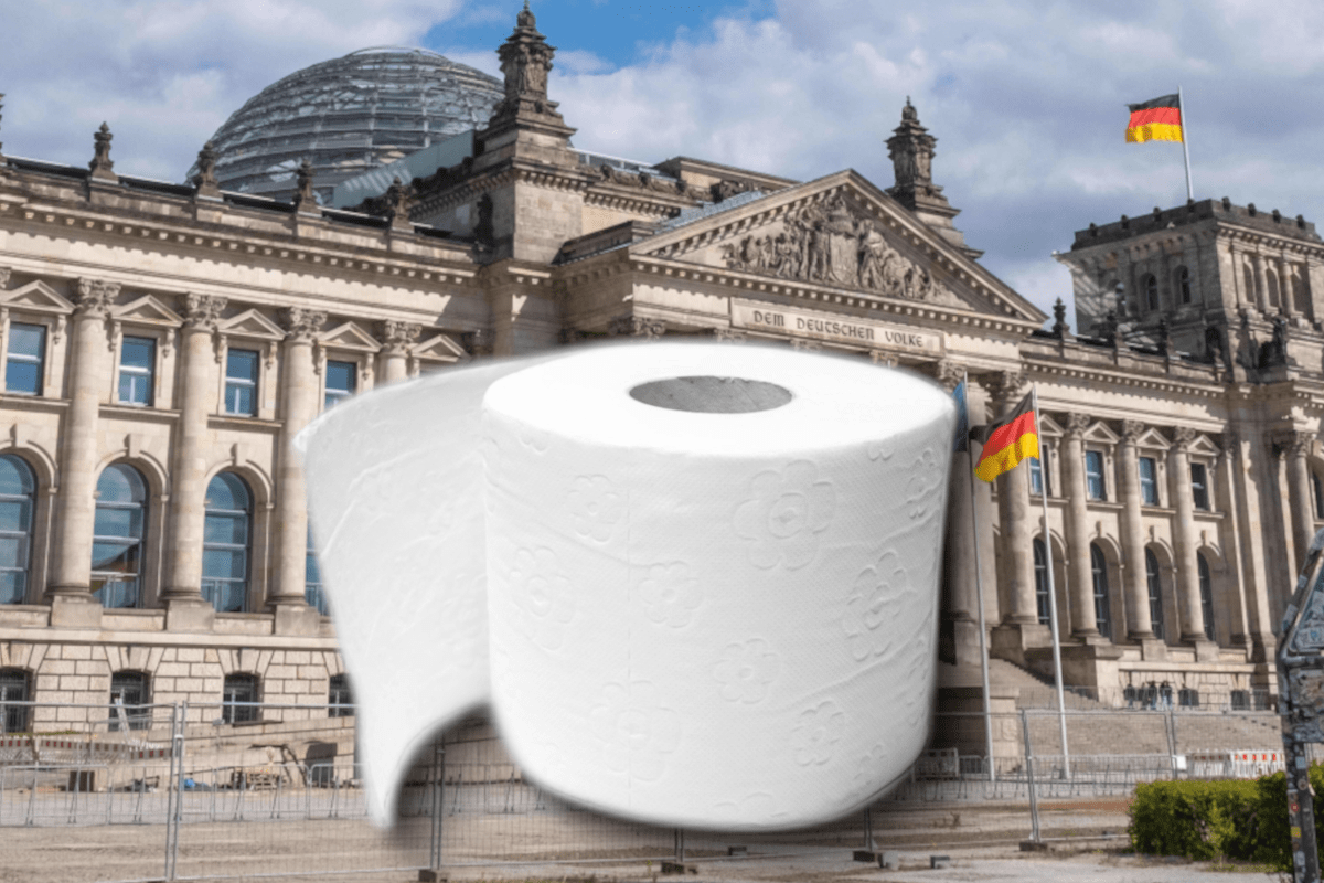 Klopapier-Frust im Bundestag.