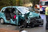 Bei dem Unfall in Thüringen sind drei Menschen schwer verletzt worden.