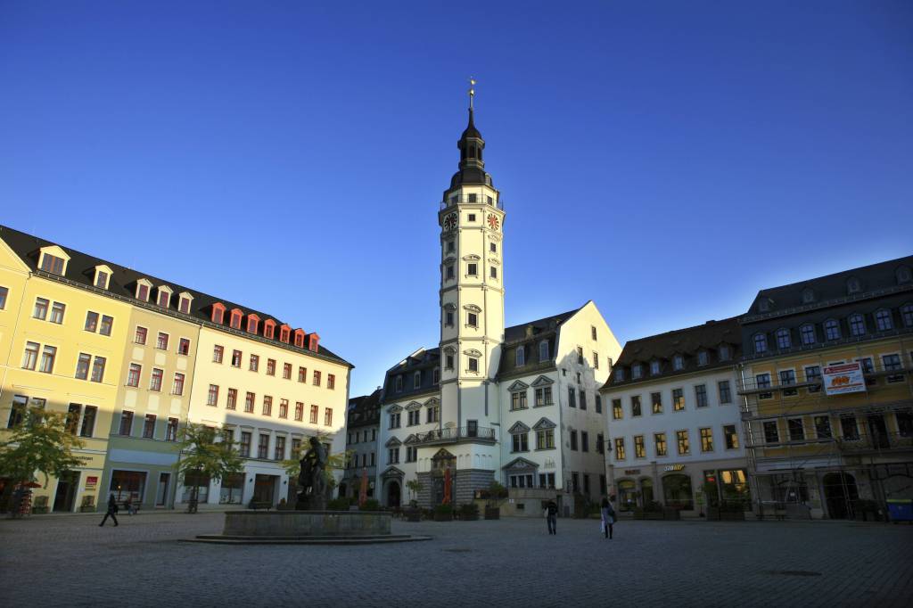 Marktplatz und Rathaus von Gera